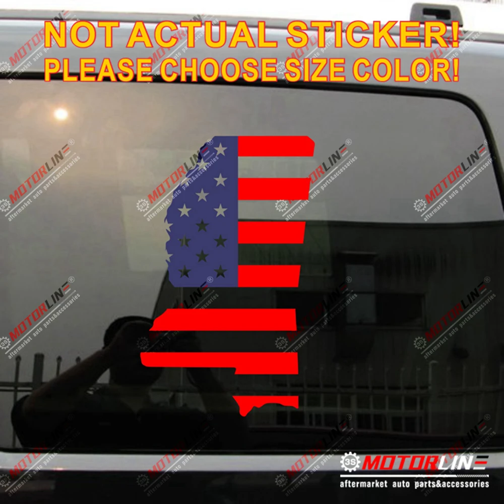 Миссисипи Государственный Флаг США Наклейка Стикер автомобиля винил выбрать