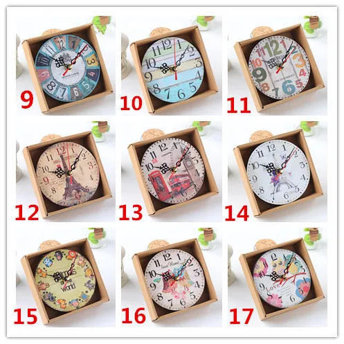 Деревянные настенные часы Uk домашний декор немой кварцевые Подвесные античный