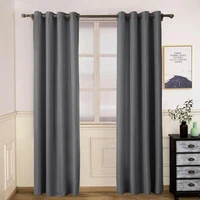 europe solid color curtain bedroom plain curtains living room oxford cloth decoration 2 4m 2 6m curtain customize