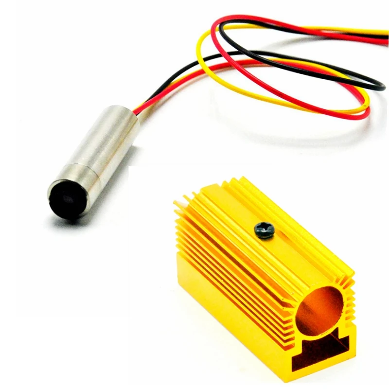 Фокусируемый нм 30 мВт красный лазерный диод точечный модуль с TTL 12x40 мм|Эффект