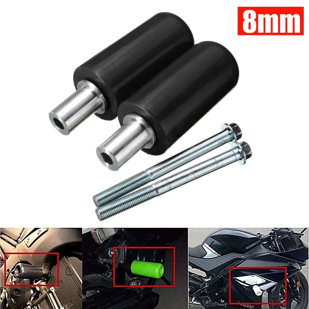 Универсальный Мотоцикл Рама Ползунки анти Краш протектор для скутера 8 мм