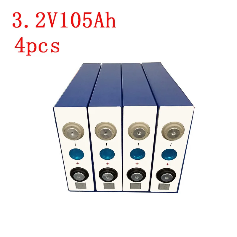 2020 Новые 4 шт 3 2 V 105Ah lifepo4 батареи не 100ah 12V105Ah для EV RV diy солнечный ЕС США налог