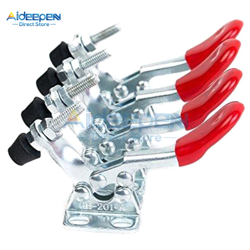 Set of 4 Quick-Release Horizontal Toggle Clamps GH-201A - Hand Clip Tool for Vertical Clamping, 27KG image 2
