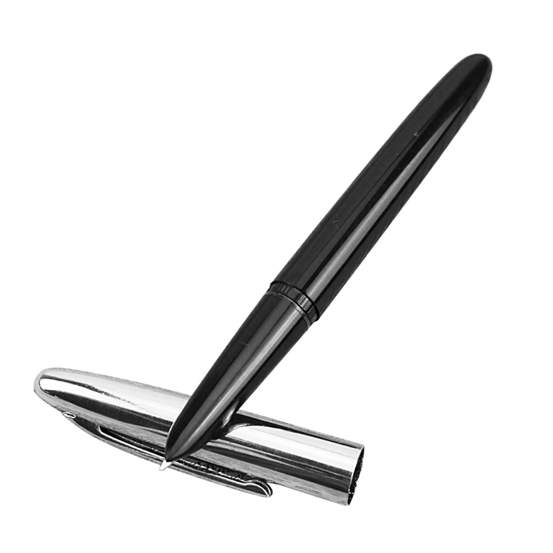 

New Classic Vintage Style Fountain Pen Hero 366 Black Fully Hooded Fine Nib Hot