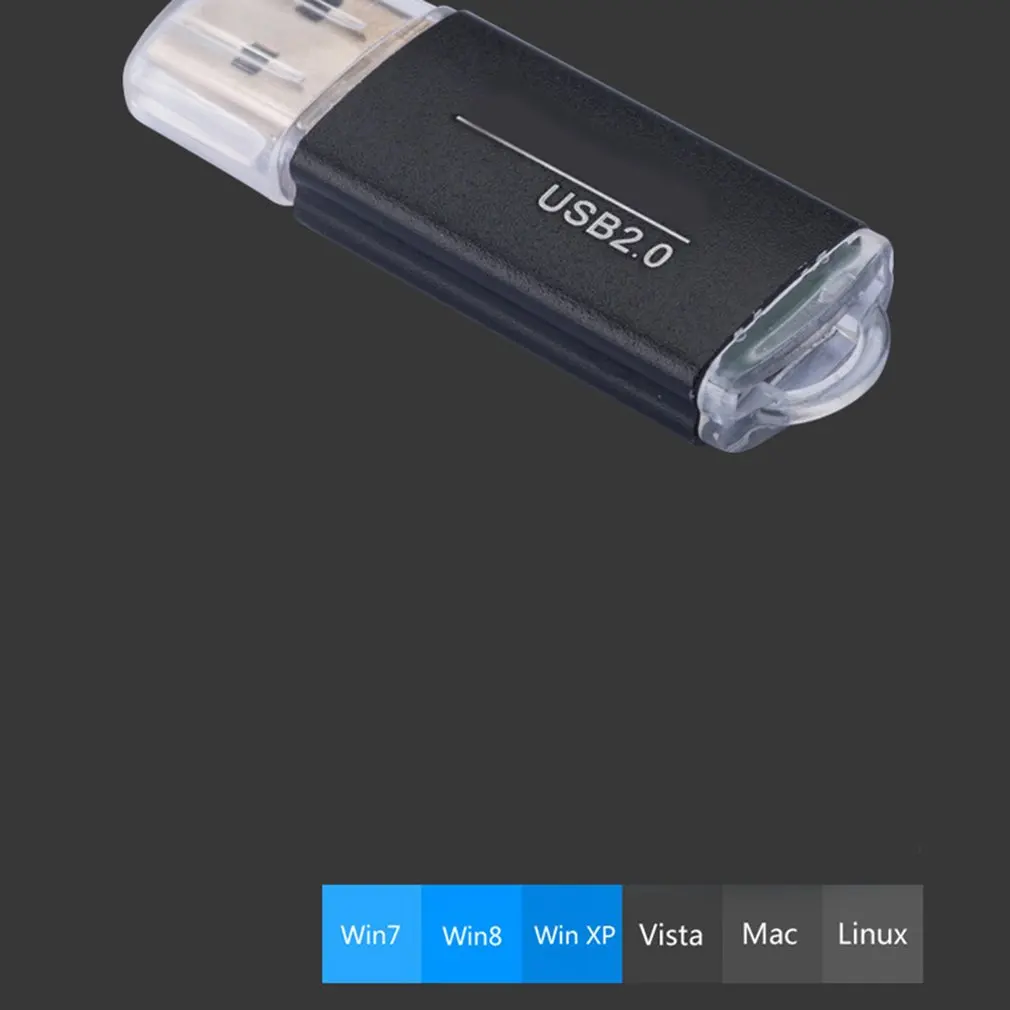 Портативная Алюминиевая карта из сплава Ридер мобильный телефон кард-ридер USB2.0
