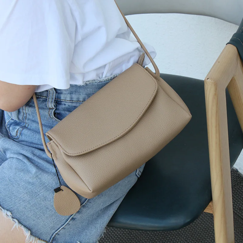 

Small Square Bag Genuine Leather Women Crossbody Bags Brand Design Fashion Daily Female Shoulder Bag Cowhide Messenger Purses