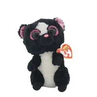 ty beanie boos 6 15 cm big eyes black little ferret cute animal plushie baby toy stuffed appease sleep doll birthday child gift