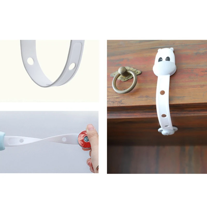 

Multi-Function Protection Lock Child Safety Bending Protection Adjustable Telescopic System Baby Kids Drawer Cabinet Lock Straps