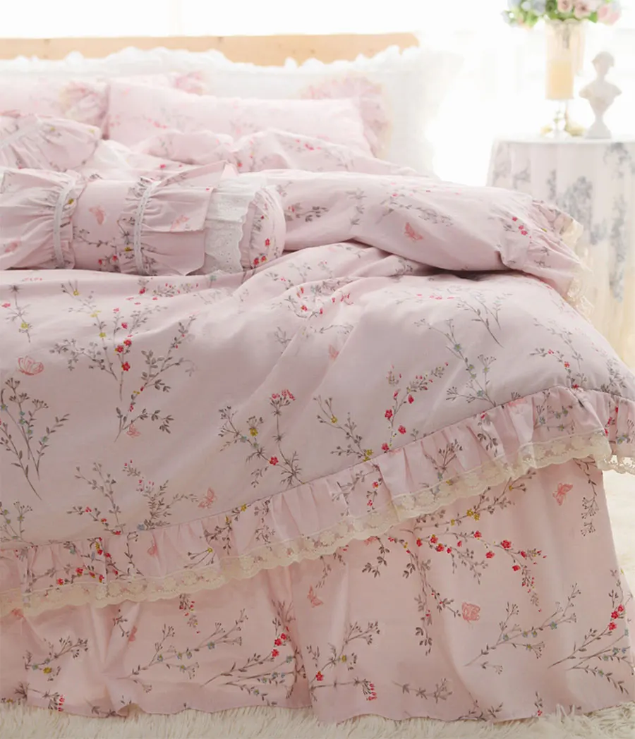 Комплект постельного белья принцессы розовая роза двухспальная двуспальная