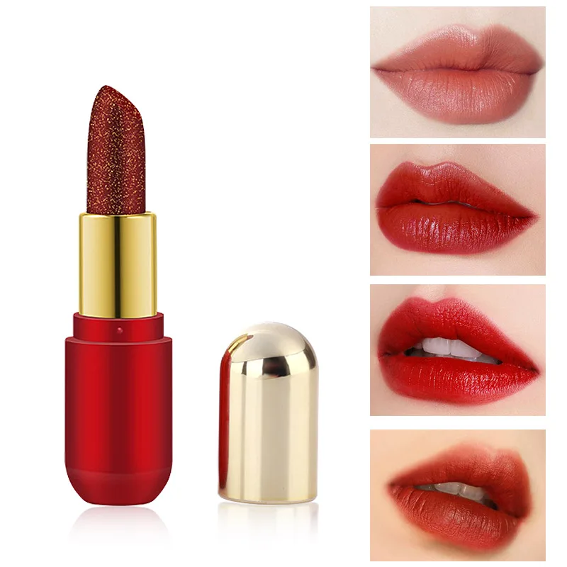 4 цвета новинка блестящая губная помада телесного макияж водостойкая