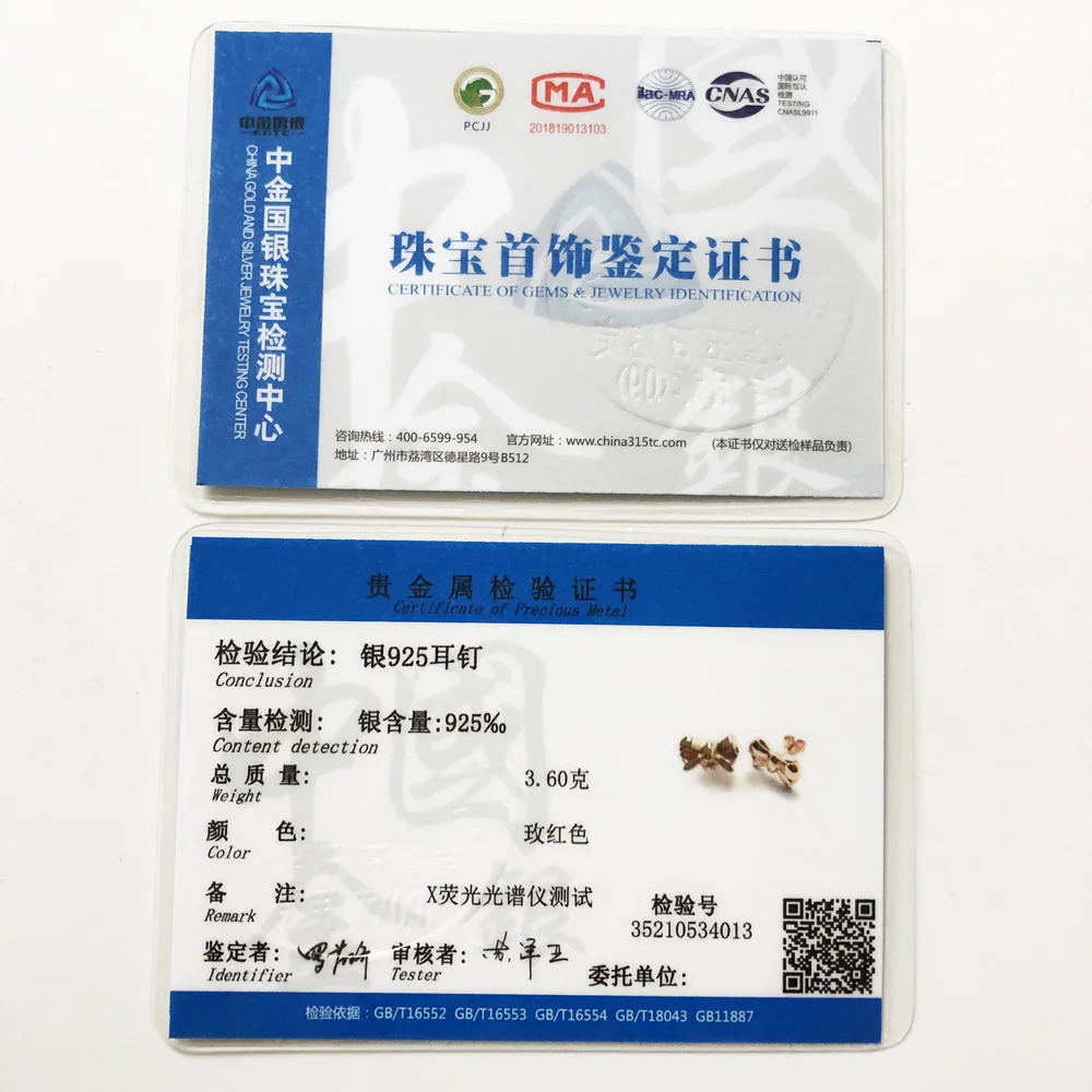 Серьги гвоздики с бантом Блестящие модные ювелирные изделия в европейском стиле