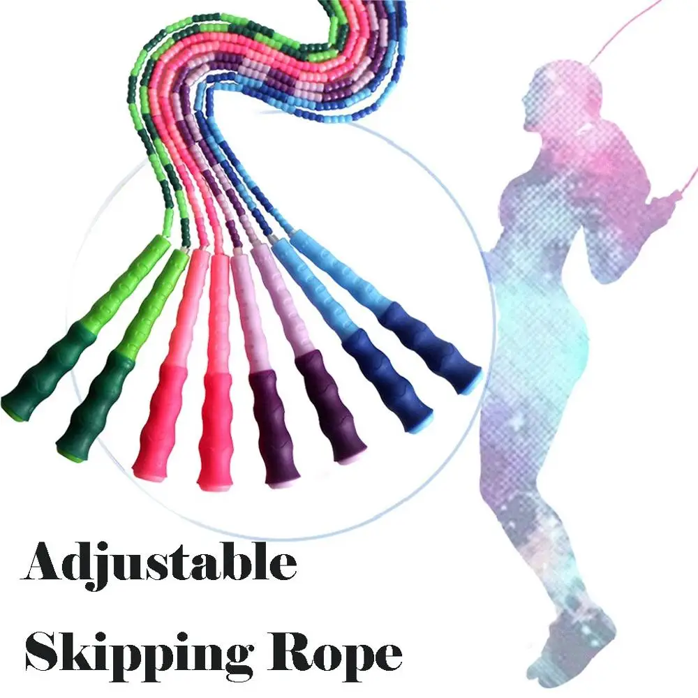 

Adjustable Fast Speed Skipping Rope Jumping Rope Jump Ropes Sports Soft Beaded Training Boxing Exercise Non-slip Handle