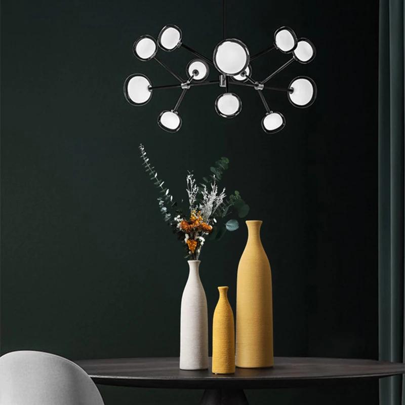 Ваза цветок керамическое украшение для гостиной домашний декор высокая ваза