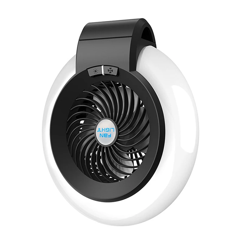 

Multifunction Camping Travel Lantern 2 in 1 Outdoor Portable USB LED Fan Light Tent Lamp With Hook Outdoor Camping Tools