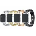 Ремешок из нержавеющей стали для Apple Watch Band Series 7, 6, 5, 4, 3, 2, 40, 44, браслет для iwatch se band 42, 38, 41, 45