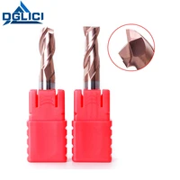 gdlici carbide square end mill cnc milling cutter 2 flute hrc55 tungsten steel router bit cnc milling machine cutting tools