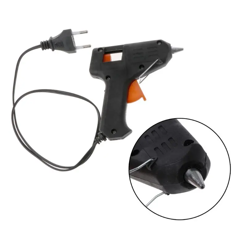 

Heating Hot Melt Glue Gun Sticks Trigger Art Repair Tool US/EU Plug 20W Electric