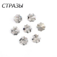 ctpa3bi crystal 3011 clear clover with holes all sizes diy glass sew buttons decorative for needlework craft sewing accessories