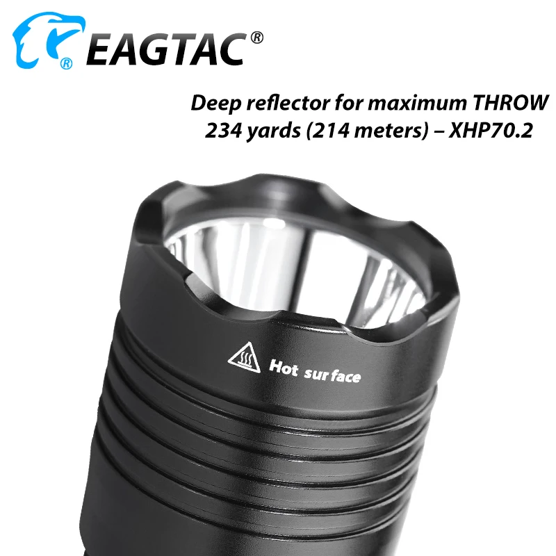 EAGTAC T25V светодиодный фонарик USB-C USB Перезаряжаемый 21700 5000 мАч аккумулятор