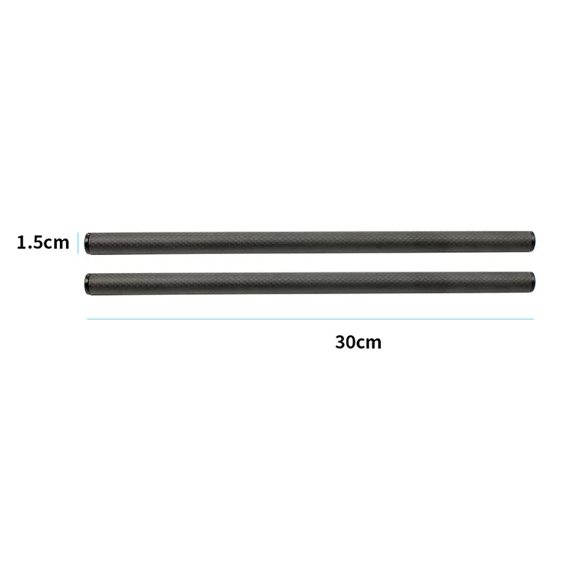30cm Follow Focus Rig Cage Rod Rail System Carbon Fiber Tube for Camera Camcorder Photo Studio Accessories | Электроника