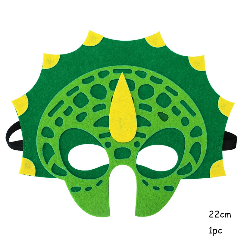 1pc mask Мотив динозавра вечерние милый бумажный мешок подарка Беби Шауэр детский реквизит Динозавр для вечеринки детская джунгли украшения на день рождения - Цвет: 1pc mask