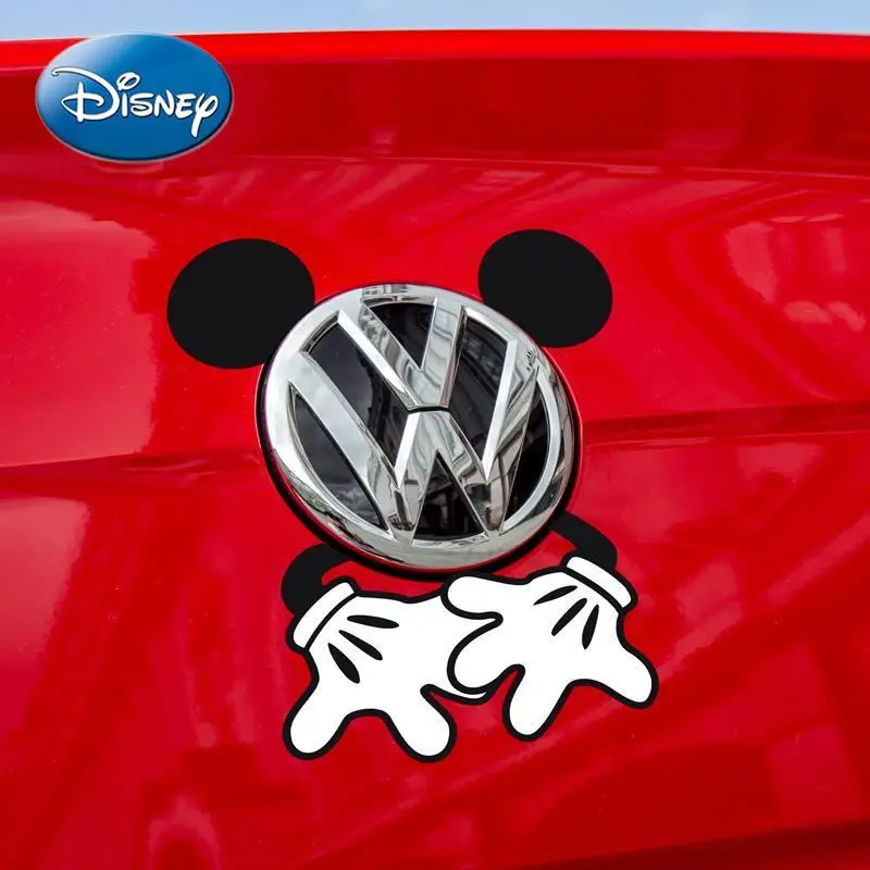 

Disney Mickey Mouse Minnie Cute Cartoon Car Scratch Decoration Car Sticker Creative Funny Simple Cartoon Car Decoration