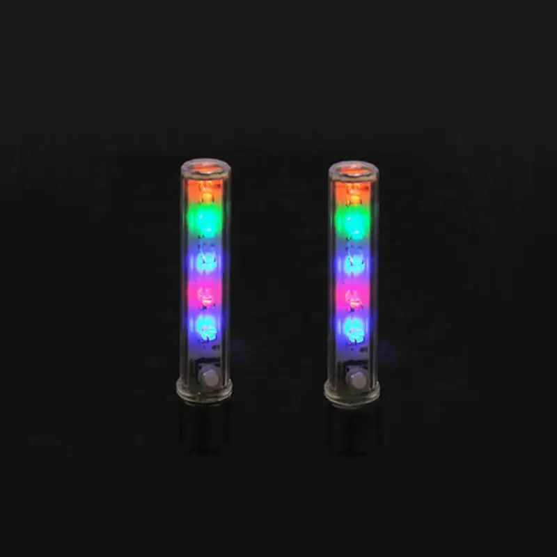 

Bike Wheel Tire Valve Light Cap Neon Light Lamp Flash Bicycle LED Colorful Bicycle Light Tyre Tire Valve Light with Batteries