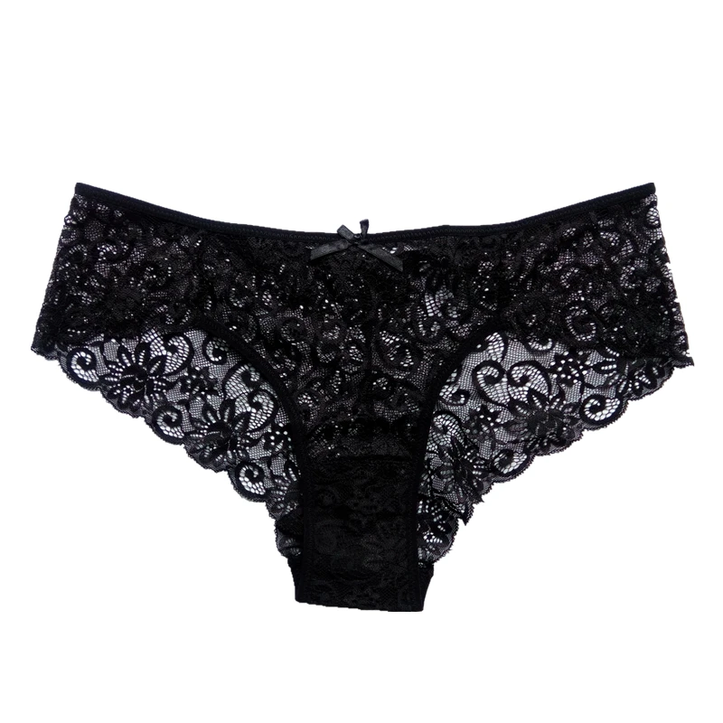 Со средней талией женские трусики полный кружевное воздушное страстное нижнее