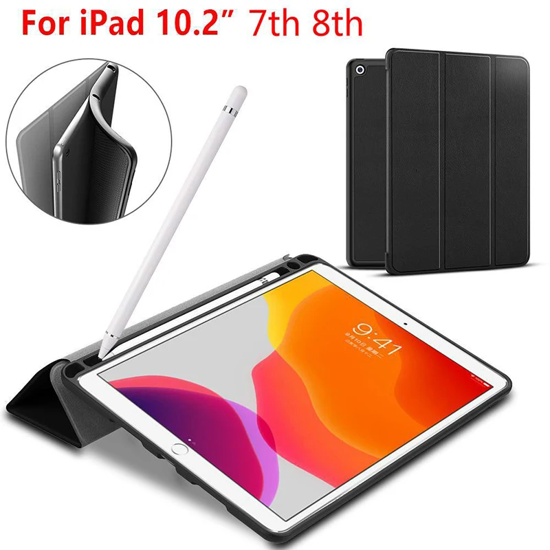 

Магнитный чехол для IPad 7-го 8-го поколения, 10,2 дюйма, 2019 дюйма, 2020 дюйма, чехол для планшета с защитой от пыли, подставка-держатель для Ipad 10,2 дюй...