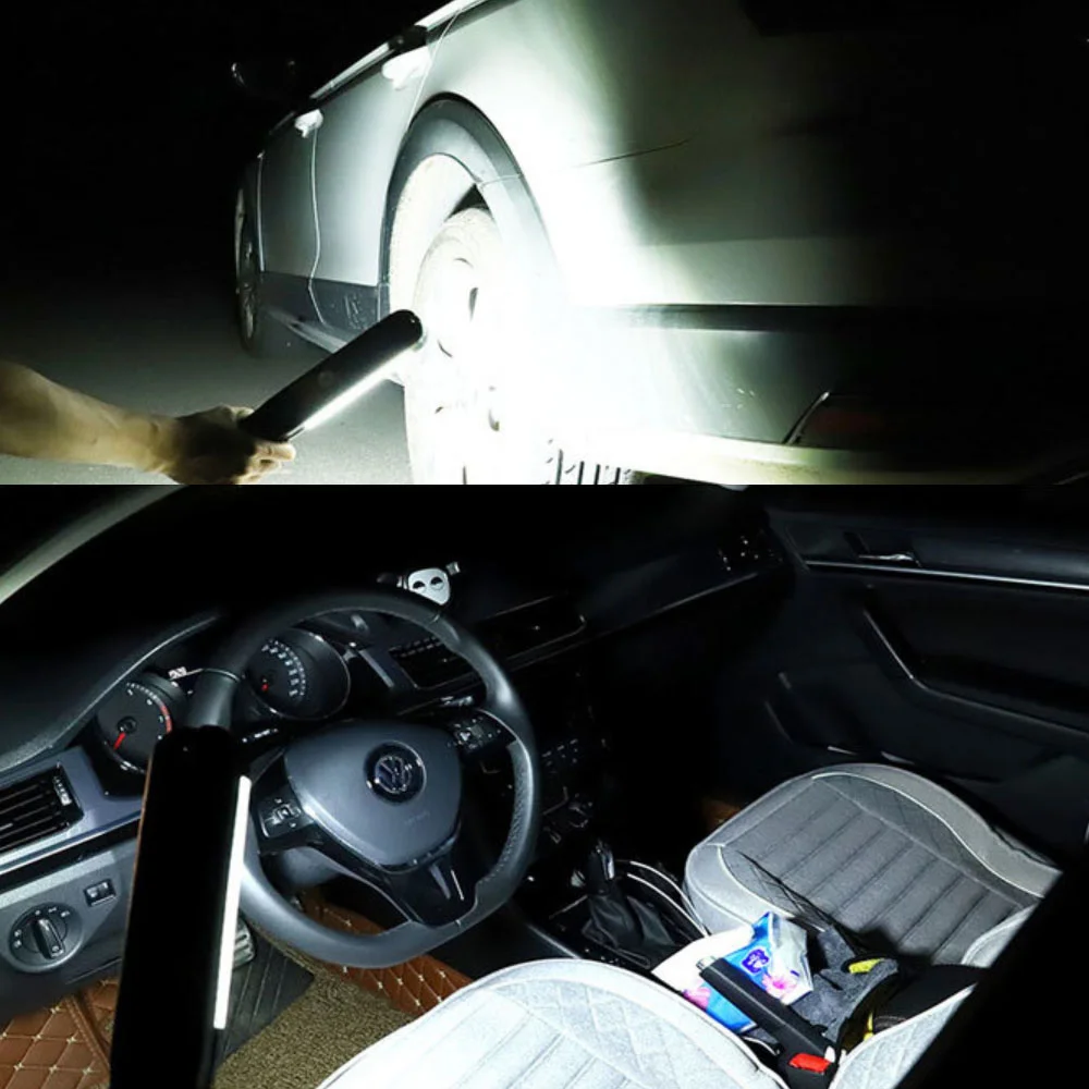 

Portable 45W 38W lampe LED Flashlight Rechargeable Light 48LED 76LED Work Inspection Lamp Camping Emergency Strobe searchlight