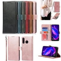 luxury flip wallet leather case for huawei p30 lite p30 pro p20 lite p smart 2021 2020 2019 card holder phone bags cover coque
