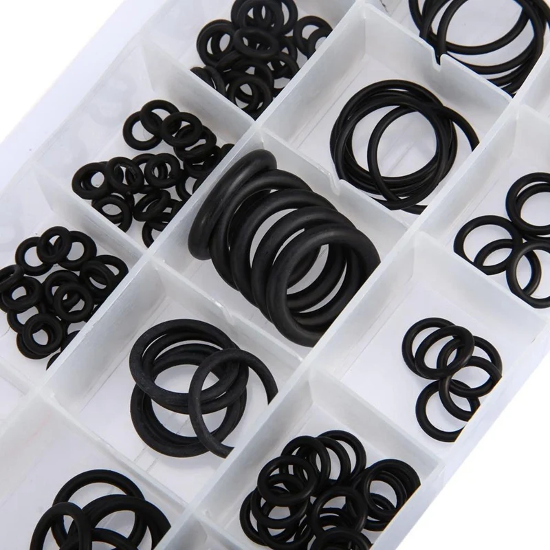 

225Pcs Rubber O Ring Assortment Set Hydraulic Plumbing Gasket Seal Kit