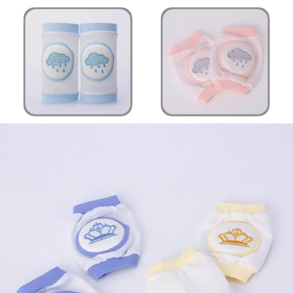 

Infant Elbow Cushion Mesh Design Cartoon Boys Girls Knee Protective Pads Kids Arm Warmers Toddler Knee Protector 2Pcs