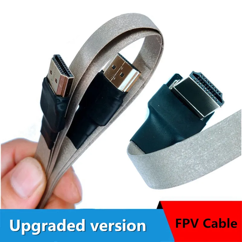 

New HDMI-compatible Cable Ultralight FPV HDMI Male to Mini/Micro HDMI Female FPC 10cm 20cm 30cm 50cm for GH4 GoPro BMPCC