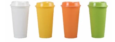 Bpa бесплатно Водонепроницаемость 16 унций пищевой starbuckss матовая многоразовая пластиковая дорожная кофейная кружка с крышкой без печати