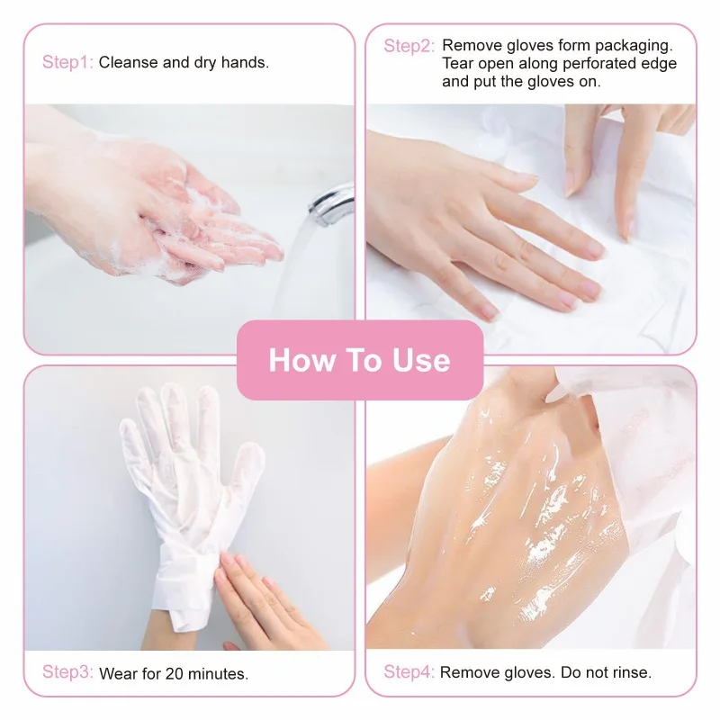 

1 Pair Moisturizing Hand Mask Exfoliating Hand Patches Gloves Remove Dead Skin Hand Care I