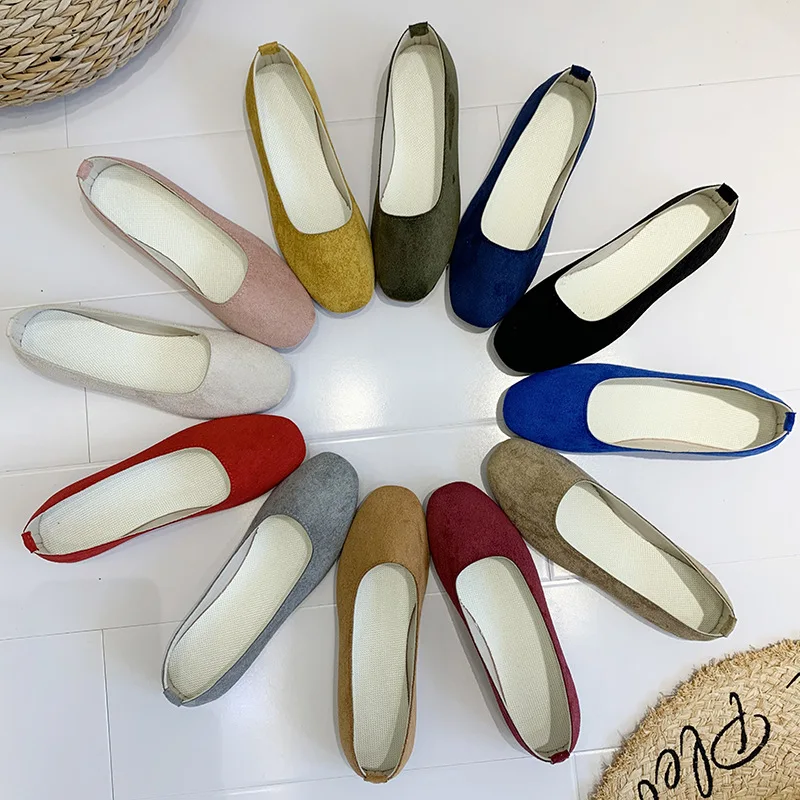 Размера плюс 43 конфеты Цвет Женские туфли-лодочки квадратный носок без шнуровки