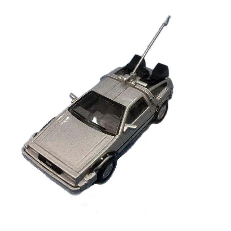 1/64 автомобиль 81 DELOREAN DMC 12 Назад в будущее фильм реальные езды металлические Литые