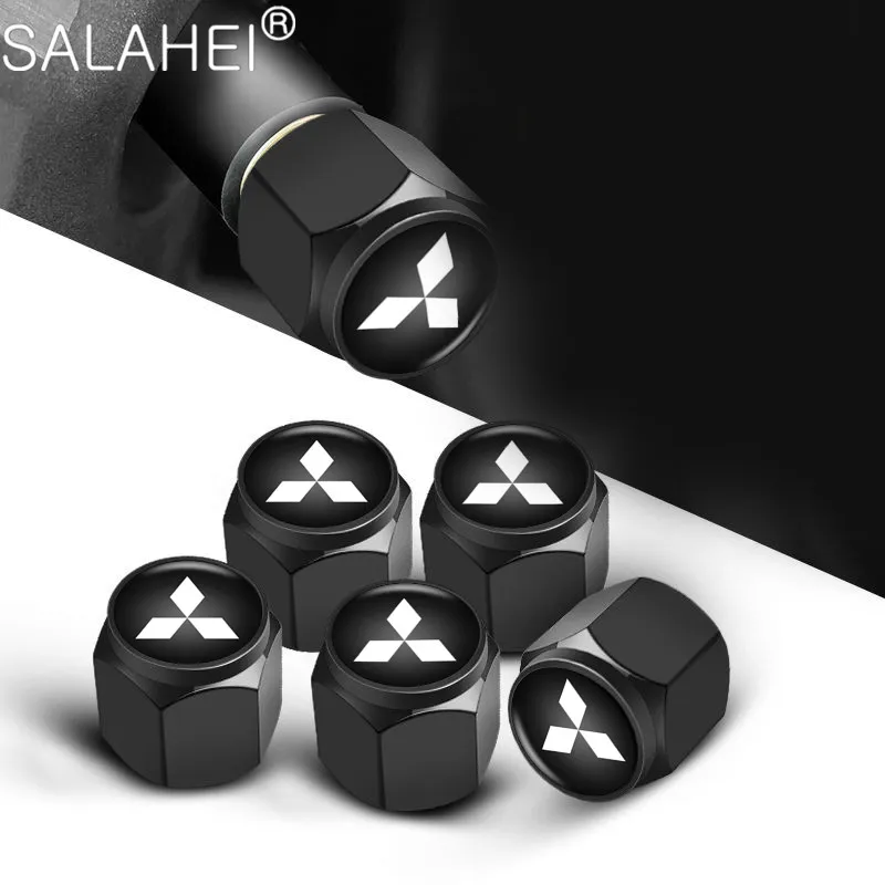 

5PCS Car Wheel Tire Valve Caps Tyre Rim Stem Cover For Mitsubishis ASX Lancer Pajero Outlander L200 EVO Lancer EX Pajero Styling