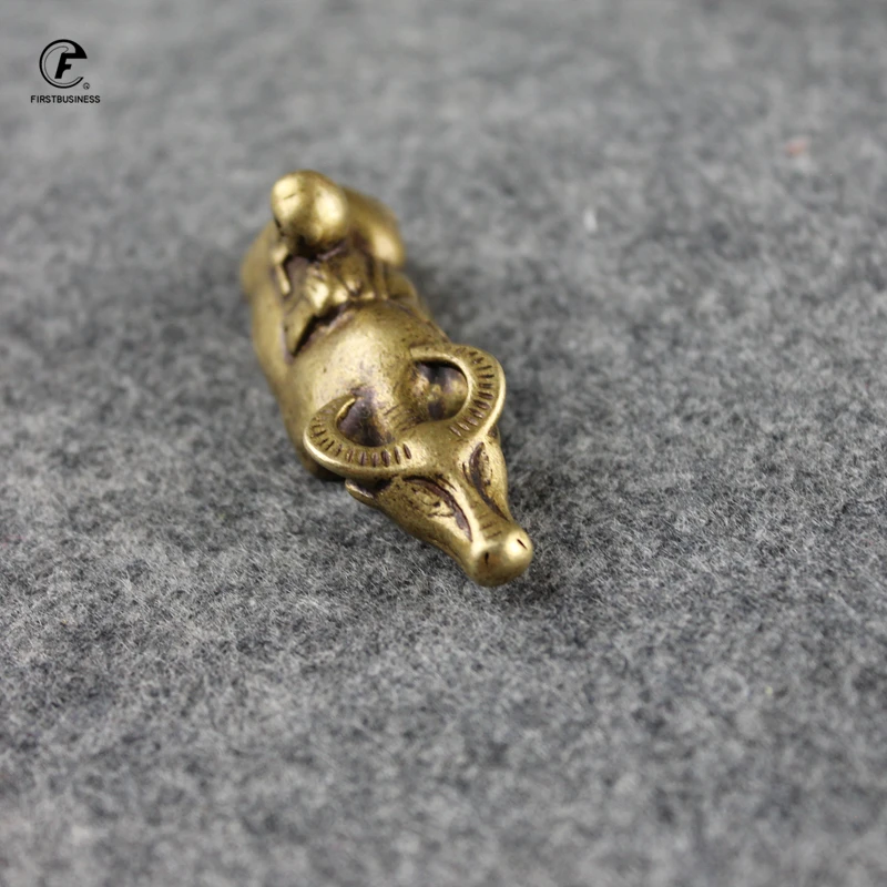 Китайская медная Статуэтка маленького орнамента статуэтка животного ручной