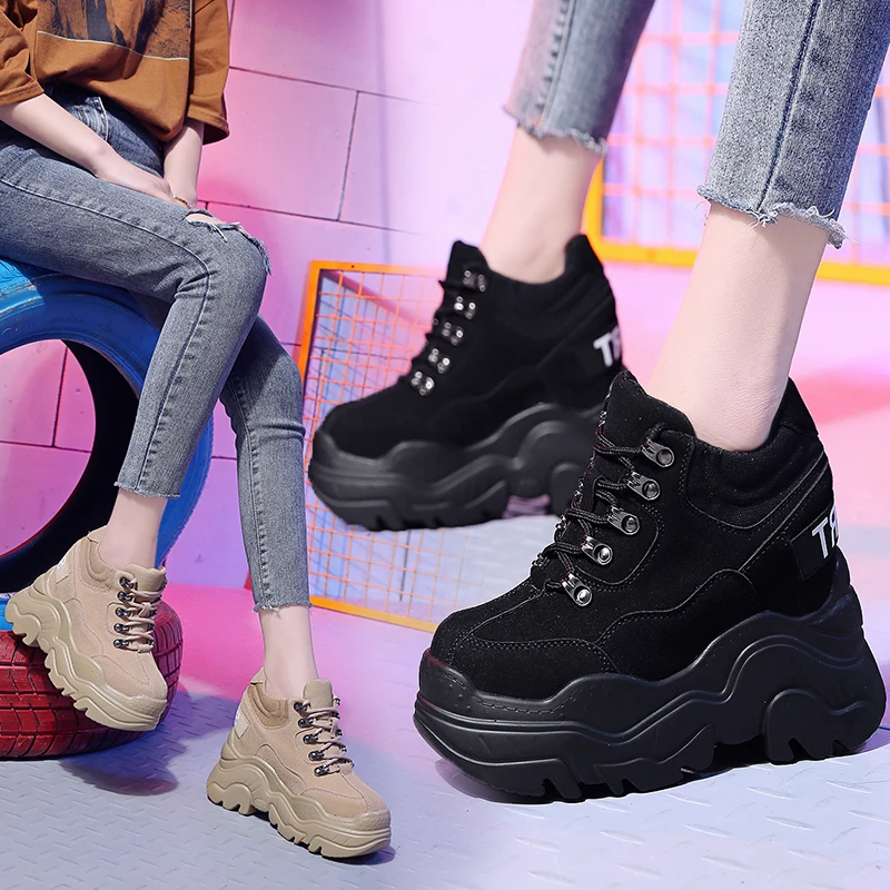 

Кроссовки женские весенние, на толстой подошве, 2021