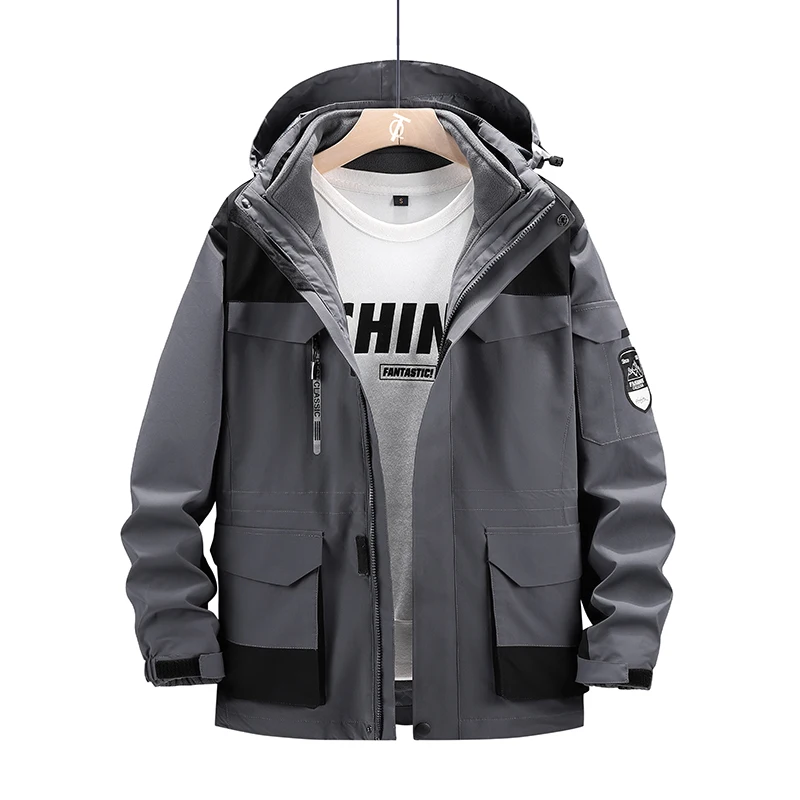 Мужская зимняя теплая куртка 3 в 1 2020 для треккинга кемпинга скалолазания катания