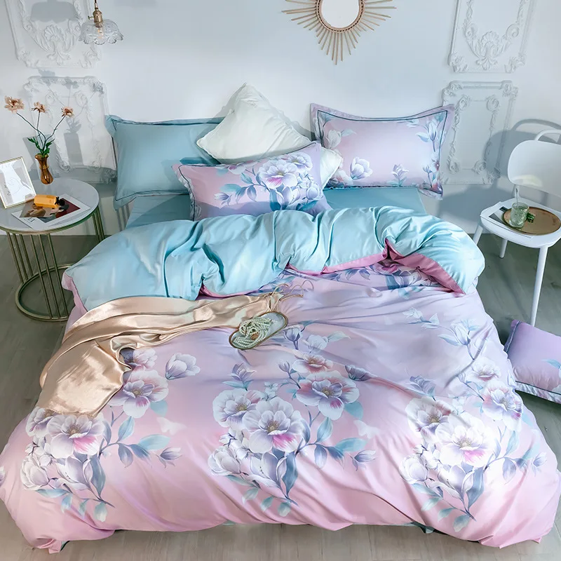 Украшение для спальни из четырех предметов шелковое высококачественное