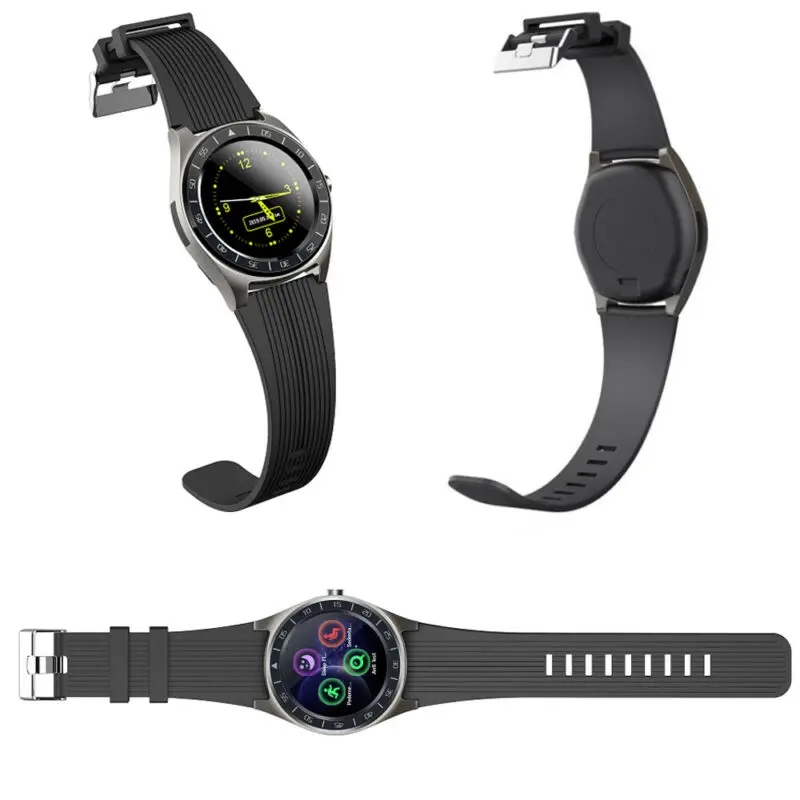 Модные мужские умные часы для Android цветной сенсорный экран пульсометр