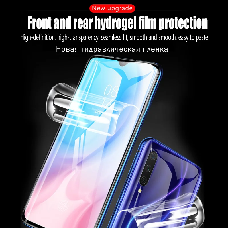 25D Передняя и задняя Гидрогелевая пленка для Xiao mi Red mi Note 5 6 7 Pro, Защитная пленка для Xiaomi mi 9T Pro Note 10 9 SE A3 8 Lite
