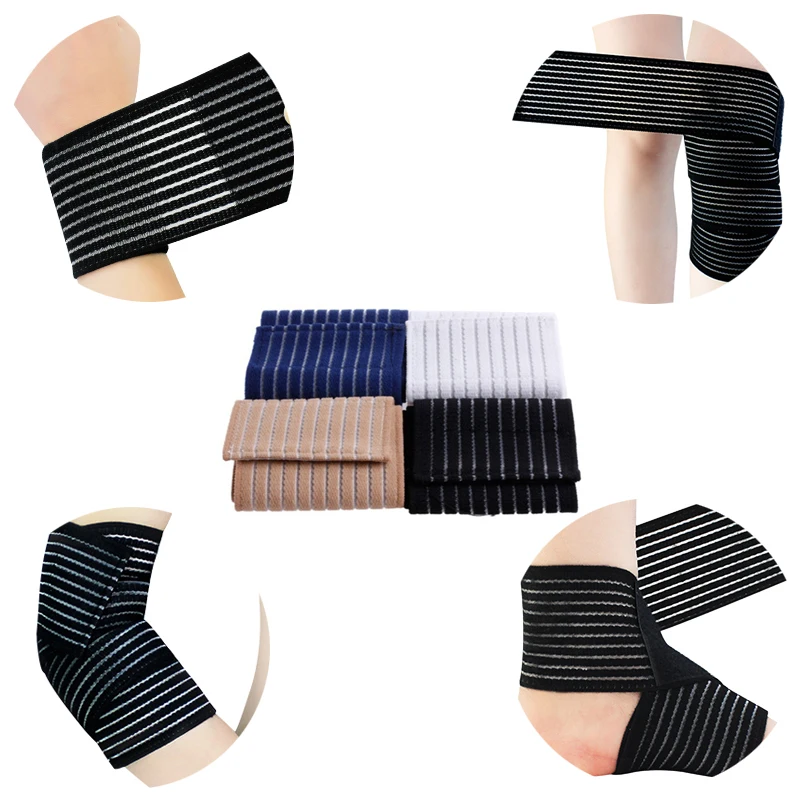 

Elastic Sport Bandage Wrist band Hand Velcro Support Wrist Brace Wrap Tennis Cotton Weat Band Fitness Wrist For Exercise Fitness