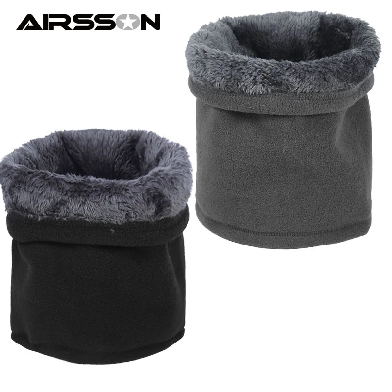 Теплый флисовый шарф шапка маска на половину лица для езды велосипеде бега