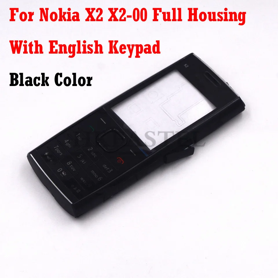 Black English Для Nokia X2 X2-00 полный корпус для мобильного телефона чехол+ английский/русский/арабский клавиатура+ инструменты - Цвет: Black English