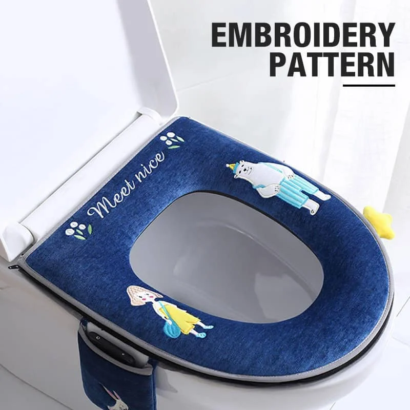 Горячая Распродажа удобный чехол на сиденье унитаза для ванной зимний бытовой