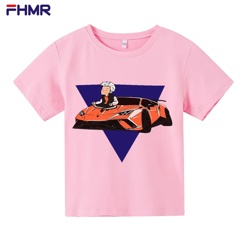 Camiseta familiar de algod&oacute;n con estampado de Merch A4 Lamba para ni&ntilde;o y ni&ntilde;a, Tops informales para padre e hijo e hija, ropa a juego Unisex de manga corta-0
